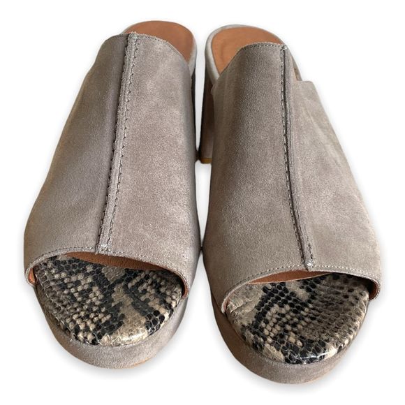 Free people peep toe block heel taupe suede pri t. Mike’s - Picture 11 of 14